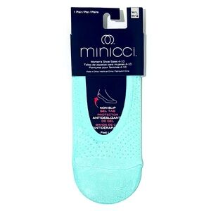Minicci Women's Aqua No-Show Socks